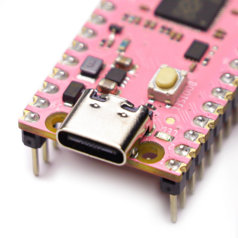 2Pack USB-C Pi Pico, Pre-soldered with Headers, ENIG Finish, Raspberry