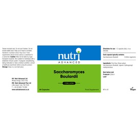 Nutri Advanced Nutri Advanced Saccharomyces Boulardii 3 Billion - Travel Supplement - No Refrigeration Required - 90 Capsules
