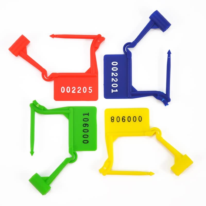 Leadseals(R) Tamper Proof Disposable Self-Locking Plastic Luggage Security Padlock Seals