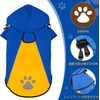Kpuplol Dog Raincoat - Waterproof Reflective Dog Clothes Adjustable Pet