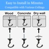 Evsteluo 2 Sets Large Swag Ceiling Heavy-Duty Hooks with Complete