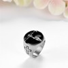 JewelryWe Men's Christian Jesus Cross Ring 316L Stainless Steel Catholic