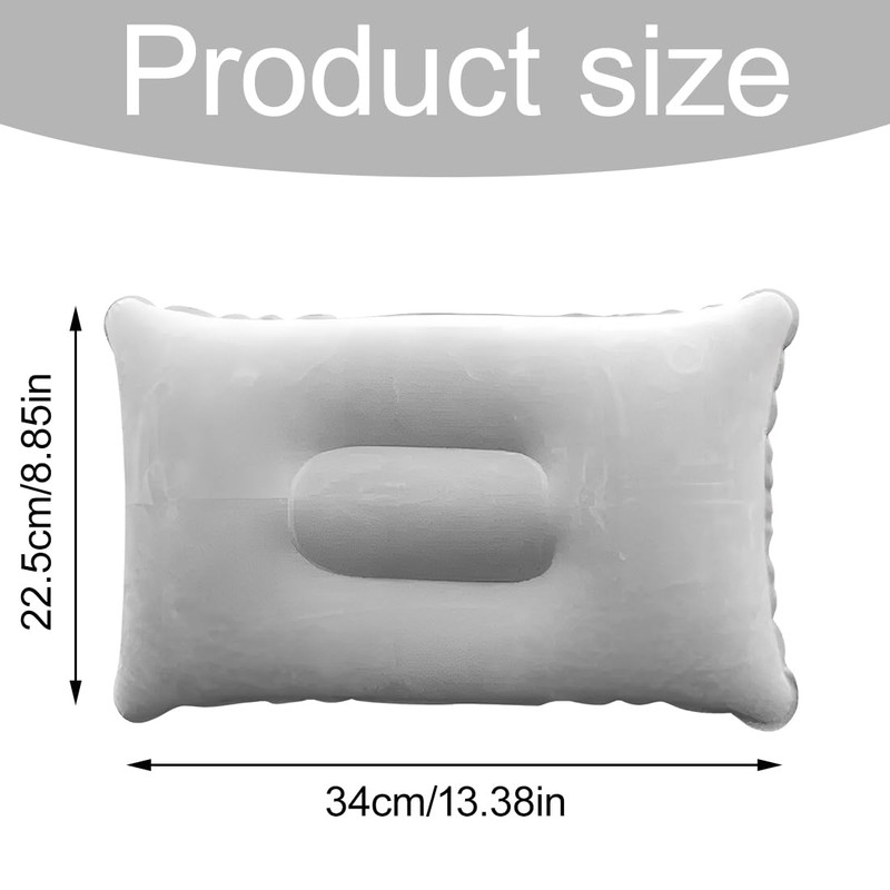 EYVRPAU 2 x Inflatable Pillow for Camping and Travel Soft