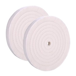 BLSGBUIDING Buffing Polishing Wheel 10 inch Extra Thick Fine Cotton (70 Ply) for Bench Grinder with 3/4'' Arbor Hole,2 Pack