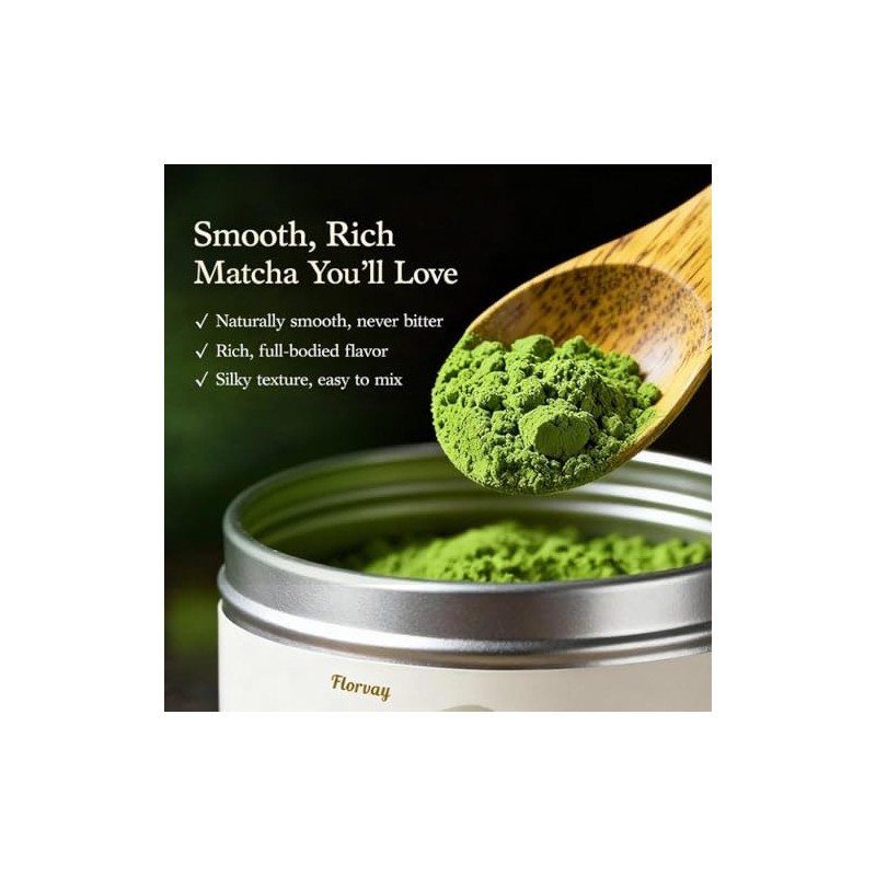 Organic Japanese Ceremonial Grade Matcha Powder - 3oz Tin