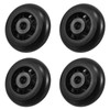 BIUDECO 4pcs Gym Accessory Wheels Plastic Roller Exercise Wheel Replaceable