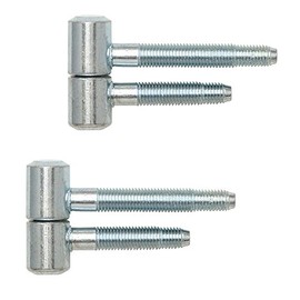 Gedotec Door Hinges Inner Door Frame Hinges Fl 2 Two-Piece | Drilling Tapes for Rebated Doors | Band Size Diameter 16 mm | Galvanised Steel | Load Capacity up to 100 kg | Pack of 2 - Door Hinge Room