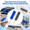 2 PCS Fan Cleaning Brush, Bendable Cobweb Duster with Microfiber