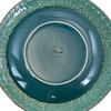 Elama Round Stoneware Embossed Dinnerware Dish Set, 16 Piece, Ocean