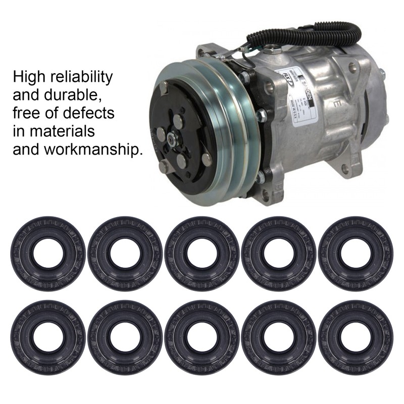 10 Pcs Automotive Air Conditioning Compressor Shaft Seal Kit Corrosion