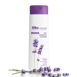 Bilka Collection Lavender & Hyaluronic Hair Shampoo Hydrating Regenerating with Lavender Oil, Hyaluronic Acid, Keratin and D-Panthenol for Strong, Shiny Hair, 400 ml