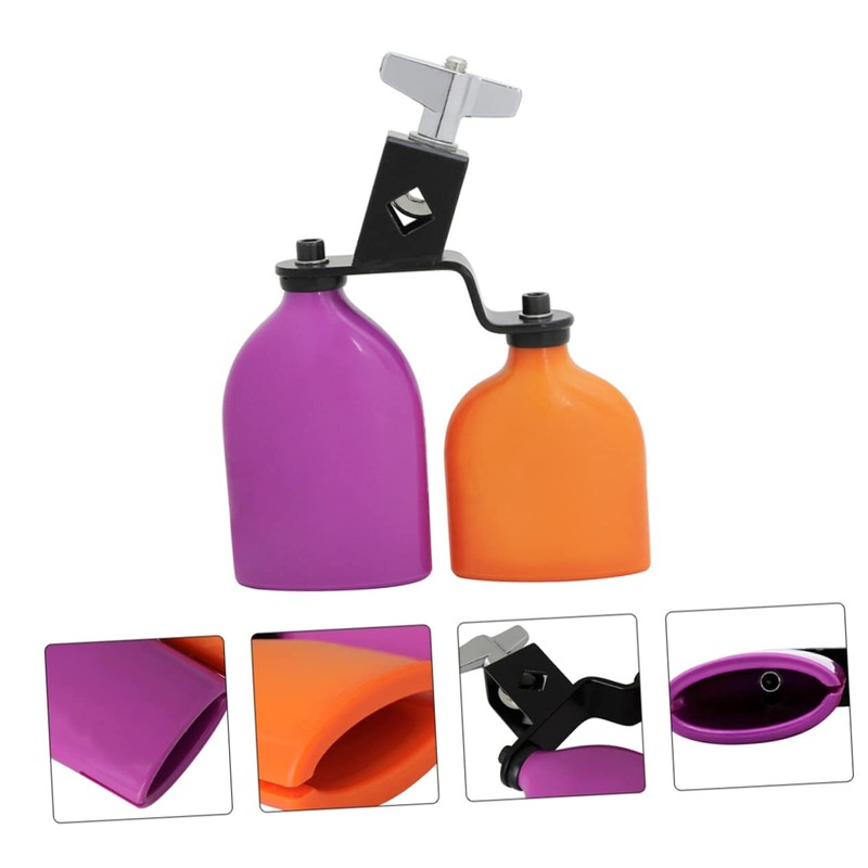 Mikinona Stylish Block Drum Cowbell Professional High Low Tone Percussion