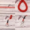 Mini Skater 1Pcs Fishing Coil Lanyard Retractable Plastic Safe Rope