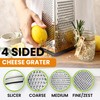 Spring Chef Professional Large Parmesan Cheese Grater, Stainless Steel Metal