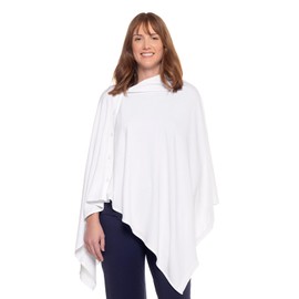 Women's Button-Up Convertible Wrap - UPF 50+ Sun Protection - Revilla in White