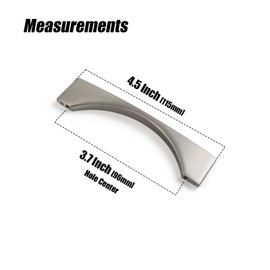 Goo-Ki Modern Zinc Alloy Cabinet Handle,3.75''(96mm) Hole Center Brushed Nickel Cabinet Pull for Drawer,Dresser, Cupboard Wardrobe Cabinet, 6 Pack…