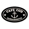 CafePress Cape Cod Anchor Oval Car Bumper Sticker