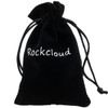 Rockcloud Worry Stone,Thumb Palm Stones for Anxiety, Healing Crystal, Black