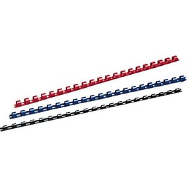 Canutillos negros 12mm para 110 hojas (100 unidades)