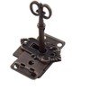 Shiwaki Furniture Lock Antique Red Bronze Cabinet Lock Old Lock