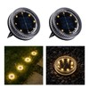 OPOIRA Glass Solar Pathway Lights with Wave Style, Modular-Design Waterproof
