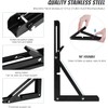 Folding Console Stainless Steel Wall Shelf, Folding Angle Shelf Brackets,
