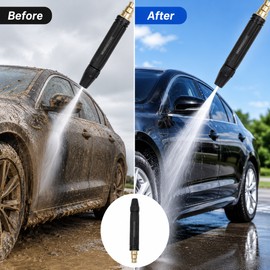 High Pressure Metal Water Spray Gun for Car Washing & Garden Watering – Adjustable Leak-Proof Hose Nozzle with Multiple Spray Patterns