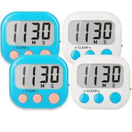 Classroom Timers for Teachers Kids Large Magnetic Digital Timer 4 Pack Blue White