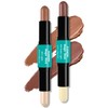 Contour Stick, 2Pcs Dual-Ended Highlighter Makeup Pen & Contouring Stick