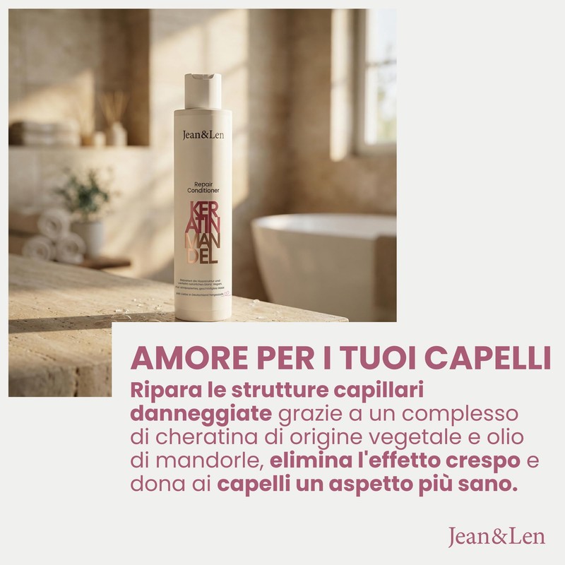 Jean & Len Conditioner Repair Keratin & Almond, per capelli
