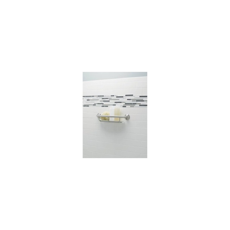 LR2356DOWB Moen LR2356DOWB Home Care 16-Inch Grab Bar with Shelf,