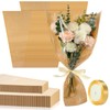 Fullhawl 100 Pcs Flower Bouquet Wrapping Bags 9.8 x17.9 Inch
