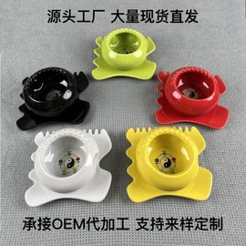 Five Elements Energy Sculpting Gua Sha Plate - Ceramic Meridian Massage Tool for Body Wellness Carved Yellow Can 10ea