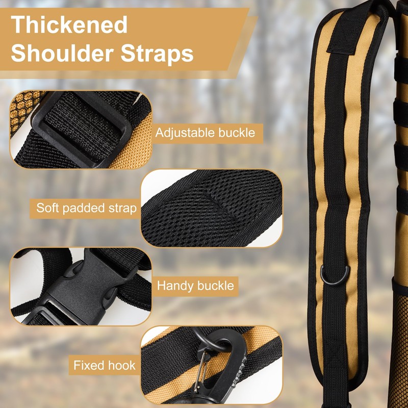 SERfawnCH 2-Pack Adjustable Hip/Back Archery Quiver - Lightweight Foldable Compact