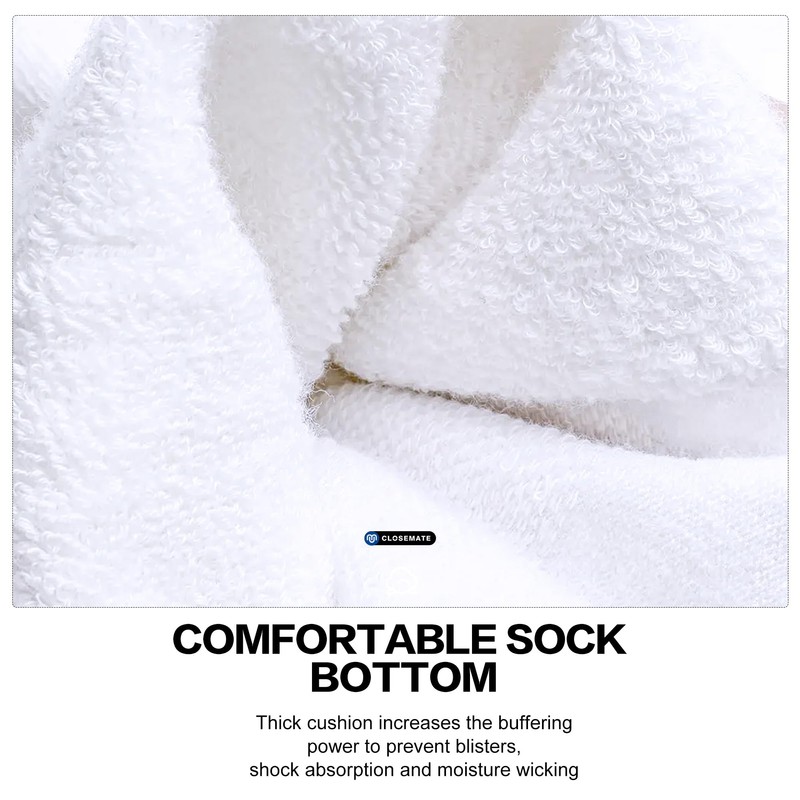 Closemate 7 Pairs Athletic Ankle Socks for Men Women Thick