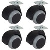 Dörner + Helmer Set of 4 Furniture Double Castors 50