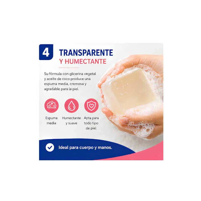 Base Jabón Glicerina Transparente Aceite Coco Jabones Artesanales Decorativos