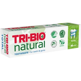 TRI-BIO ECO Natural Toothpaste, Nordic ecolabel, Vegan, Hypoallergenic (Total, 75ml)