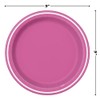 Hot Pink Thin Stripes Round Dinner Plates - 9" I