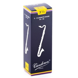 Vandoren Traditional Bass clarinet saxophone reeds, box of 5 - Strength 3,5