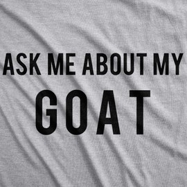 Toddler Ask Me About My Goat Funny Animal Flip Up T Shirt for Kids