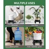 Bucket Dolly with Wheels,Heavy-Duty 360°Rolling Car Wash Bucket Dolly with