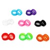 16Pcs Soft Silicone Scissors Finger Rings Silicone Pet Shears Ring