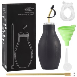 Bulb Duster Sprayer Insect Buster – Handheld, 12oz. Extendable Applicator Dispenser for Diatomaceous Earth & Other Home Powder Applications – Non-Toxic Assemble Garden Farm