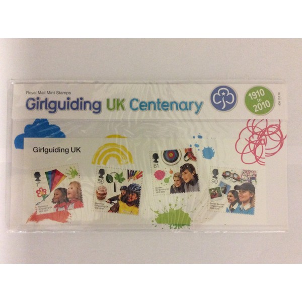Royal Mail Girlguiding UK Centenary Stamps In Presentation Pack