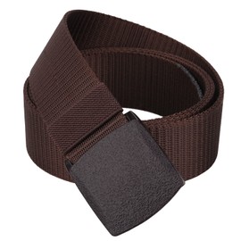 Trimming Shop Nylon Webbing Military-Style Belt, 1.5" Canvas Belt with Flip Plastic Buckle, Combat Webbing Belt for Cargo Pants, Tactical Belt Military Wear, Outdoor Sports