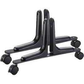 EBAKIN 2 Packs Room Divider Screen Holder Movable Wheel Thickened Room Divider Privacy Screens Divider Partition for Hotel Home Office Bedrooms (Black)