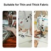 Multi-Purpose Magnetic Seam Guide for Sewing Machine with Threader, Stainless