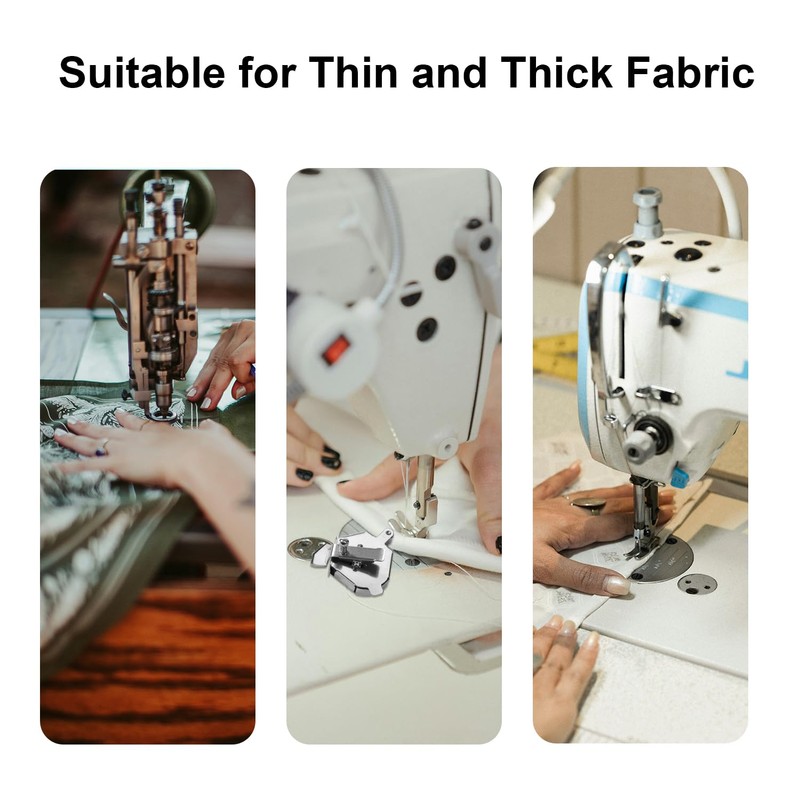 Multi-Purpose Magnetic Seam Guide for Sewing Machine with Threader, Stainless