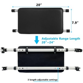 Walker Rest Seat for Attachable Seat Folding Walker, Maximum Weight Capacity of 250 Pounds, Adjustable Range:20"~24" (B)
